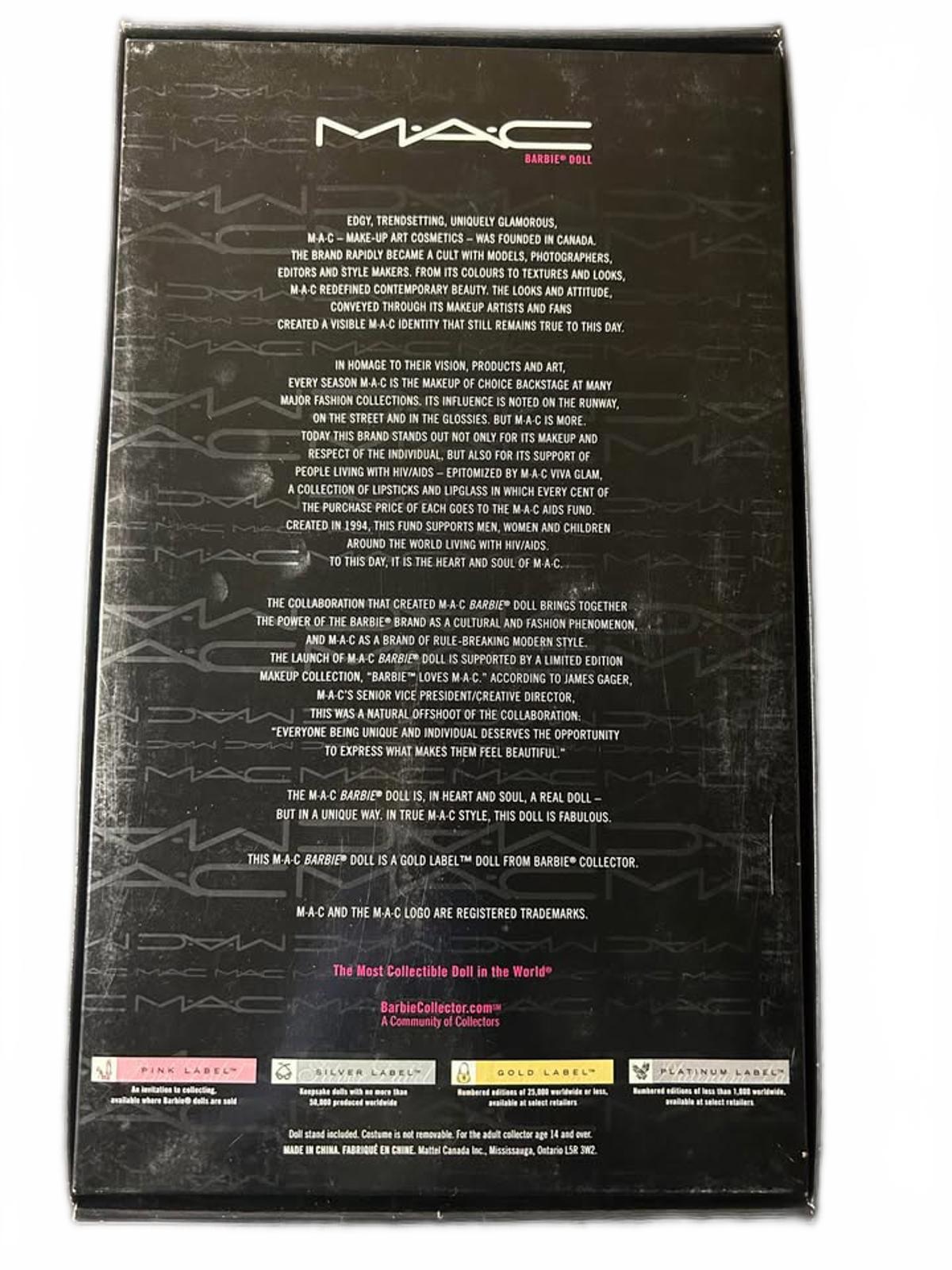 MAC Barbie Collector Fashion Doll - Limited Edition