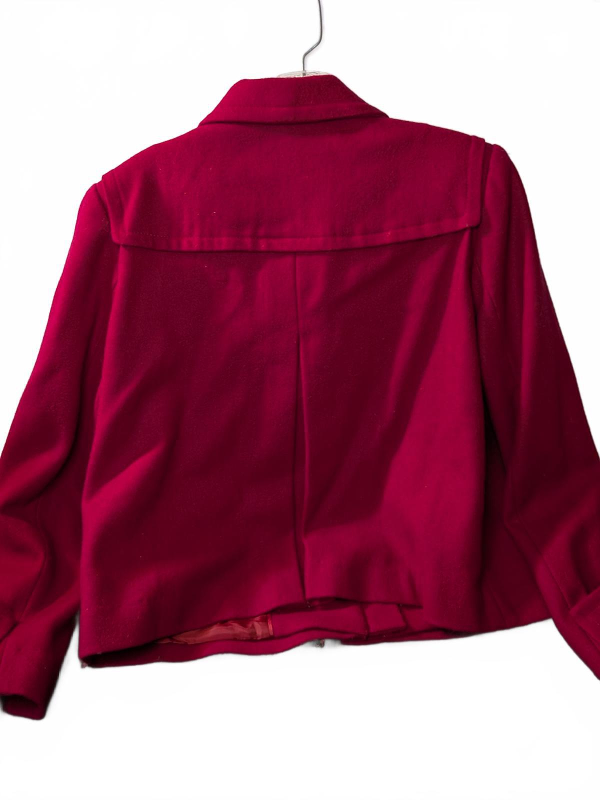 Calvin Klein Women's Red Peacoat - Stylish and Warm