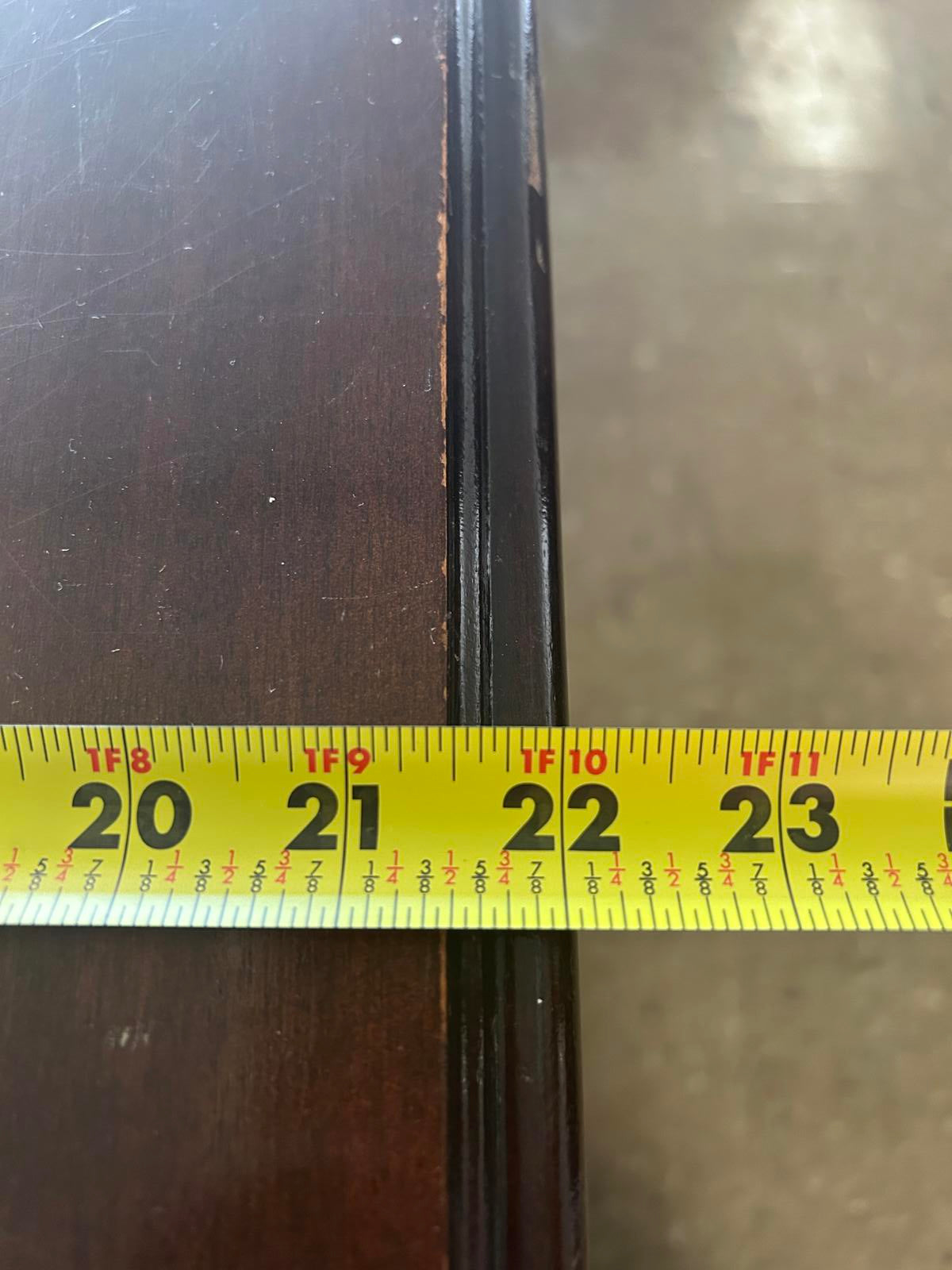 Elegant Vintage Wooden Dresser with Brass Handles