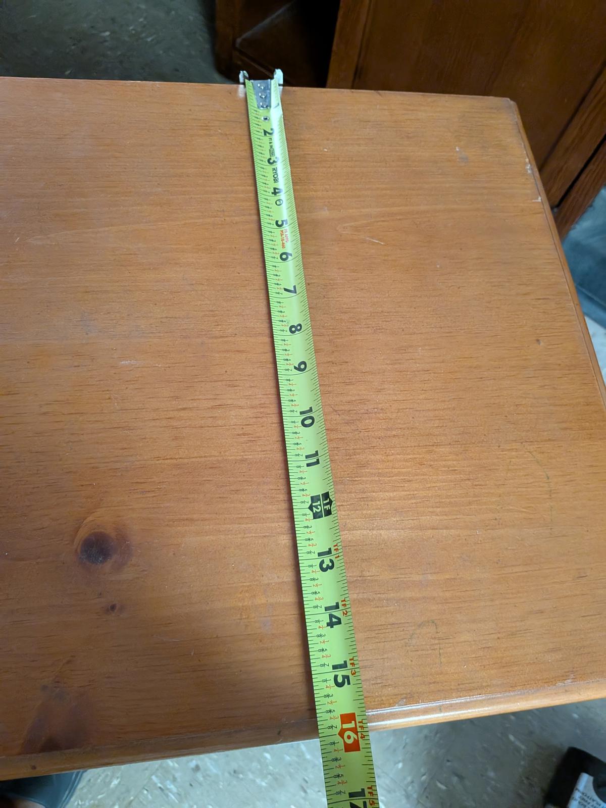 Rustic Wooden Nightstand with Double Drawers