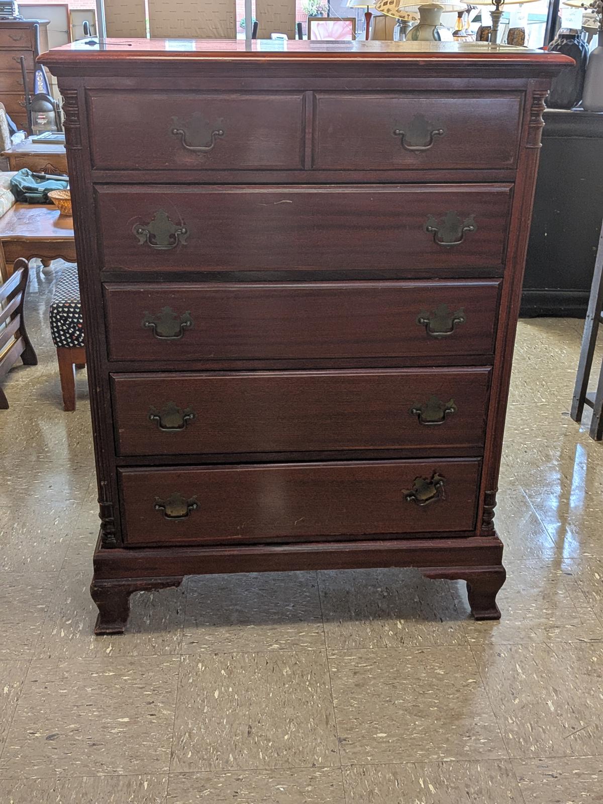 Vintage Mahogany 6-Drawer Chest of Drawers