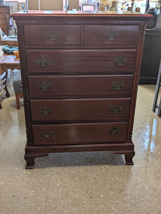 Vintage Mahogany 6-Drawer Chest of Drawers