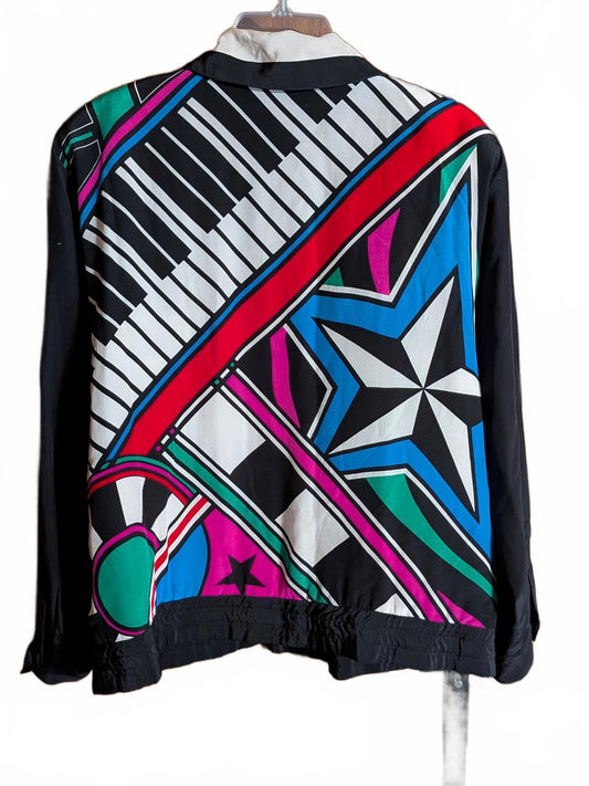 Bob Mackie Wearable Art Colorful Jacket - Large