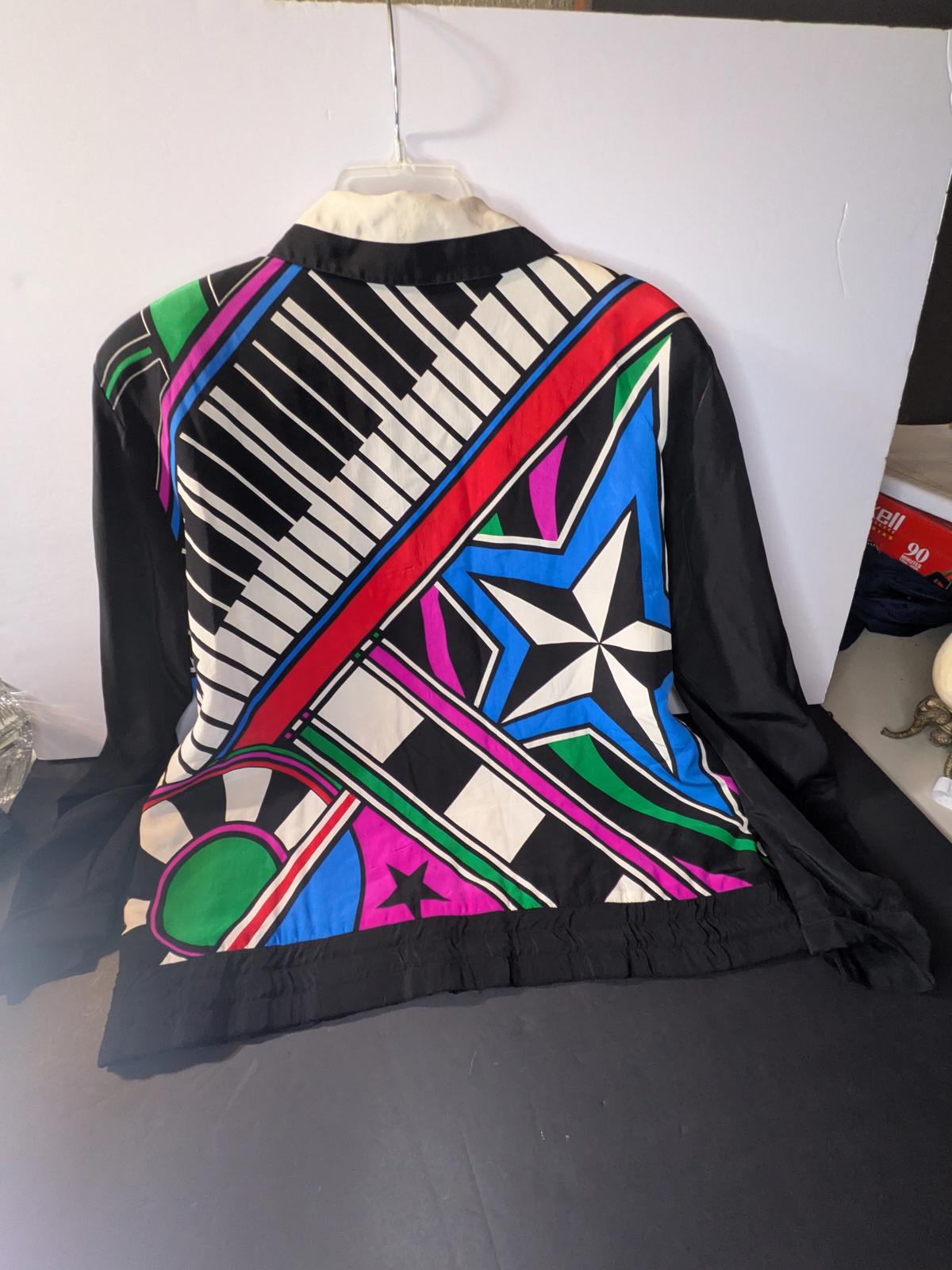 Bob Mackie Wearable Art Colorful Jacket - Large