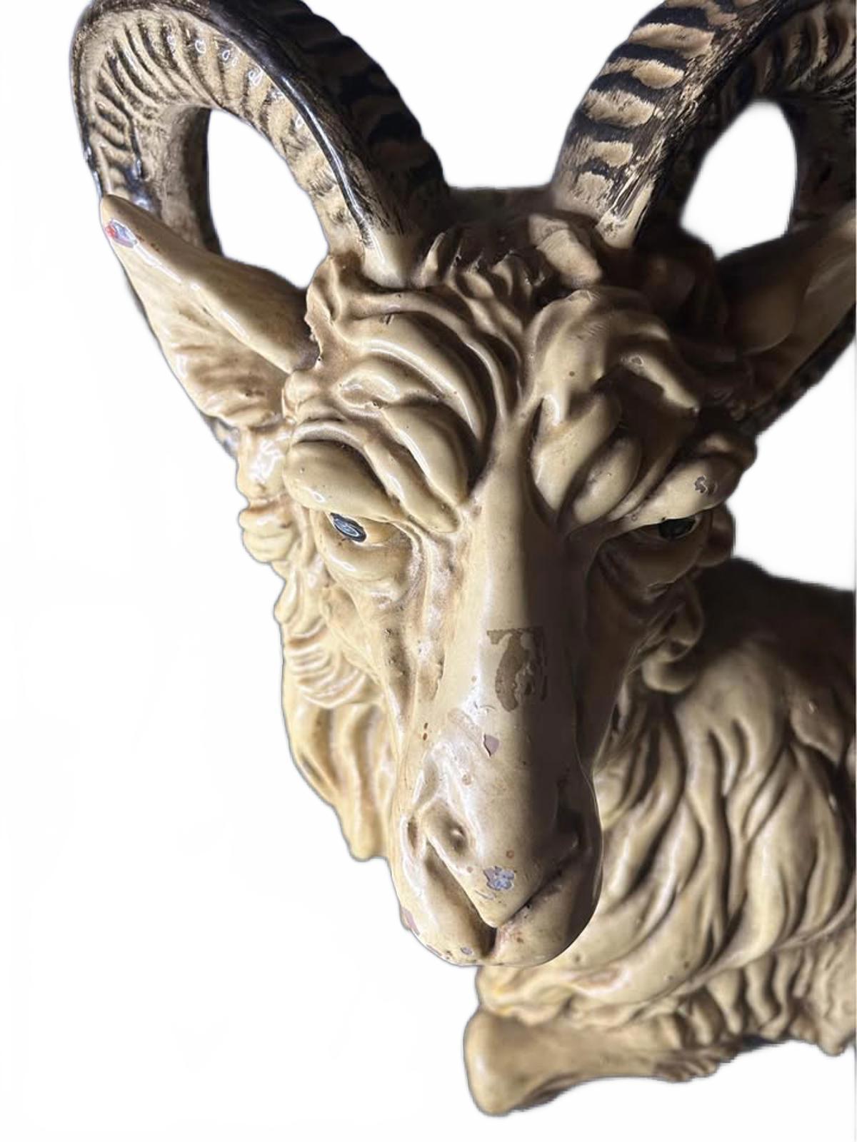 Vintage Large Hollow Resin 1970's