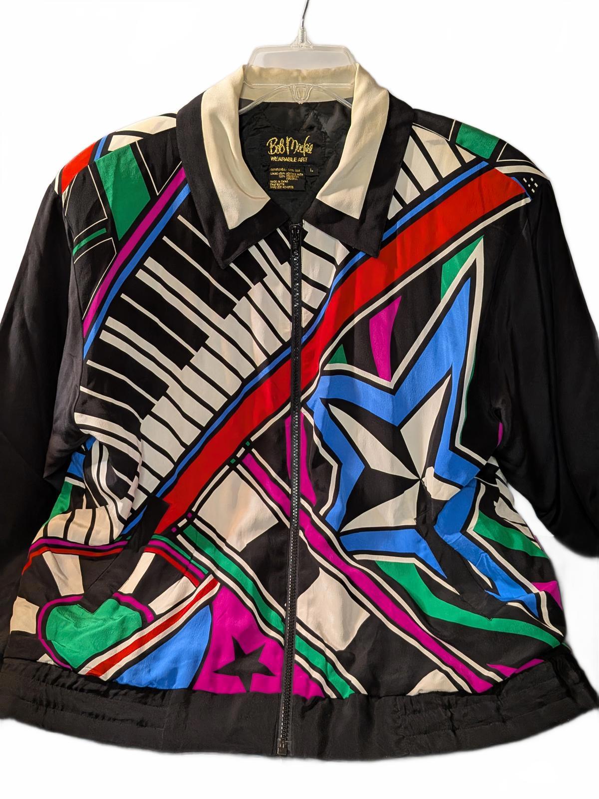 Bob Mackie Wearable Art Colorful Jacket - Large
