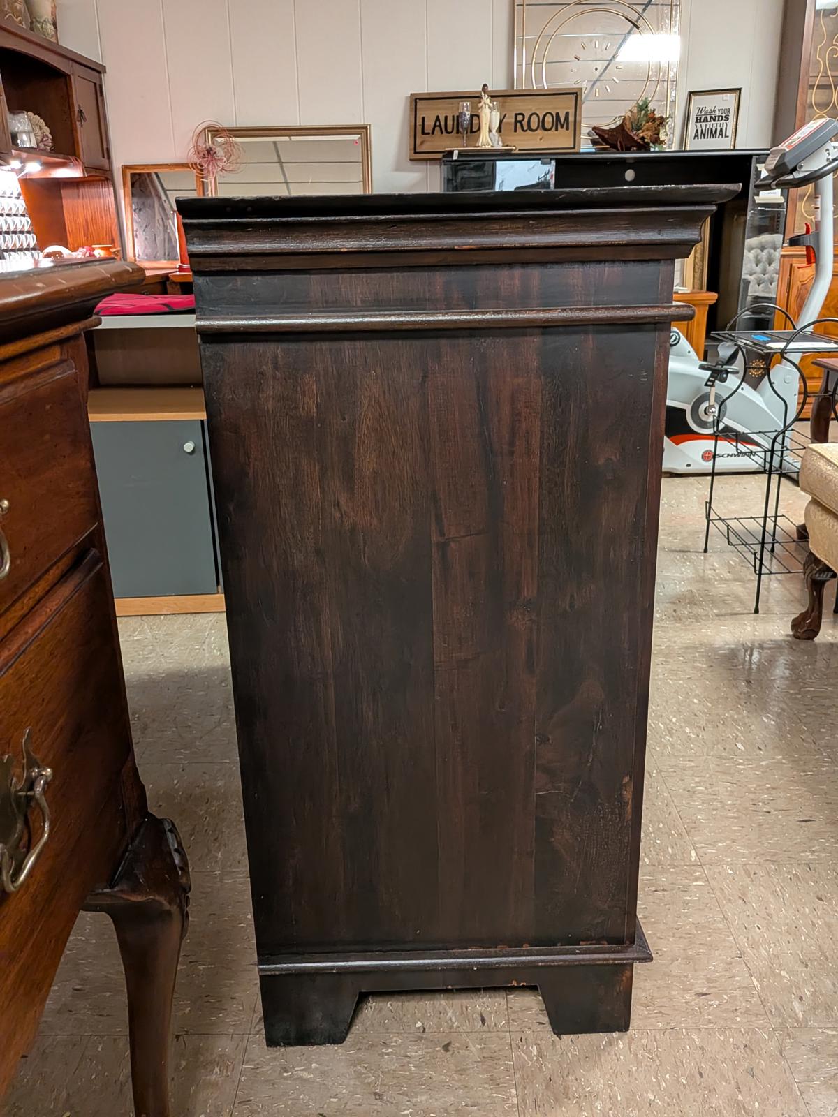 Elegant Vintage Wooden Credenza